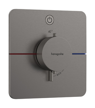 HG ShowerSelect Comfort Q Bateria termostatyczna do 1 odbiornika, podtynkowa, Czarny Chrom Szczotkowany
