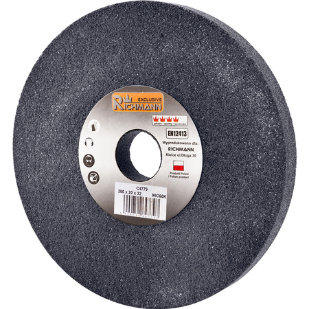 ŚCIERNICA CERAMICZNA 200 x 20 x 32 CZARNA 98C60K