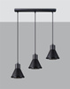 Lampa wisząca TAZILA 3 czarna [ES111]