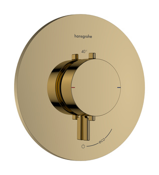 HG Ecostat Comfort S Bateria termostatyczna do 1 odbiornika, podtynkowa, Złoty Optyczny Polerowany