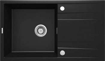 Zlewozmywak granitowy 1-komorowy z ociekaczem nero nero ZQE N113