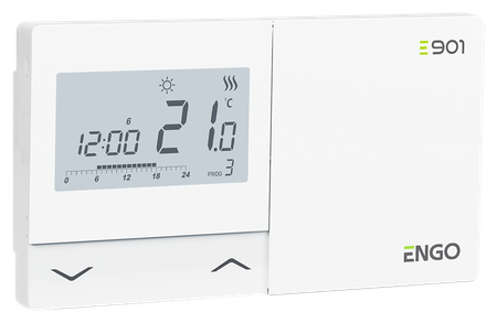 Regulator temperatur przewodowy, tygodniowy, elektroniczny