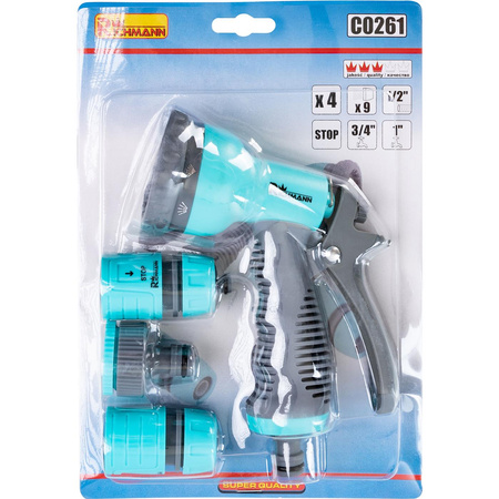 ZESTAW DO PODLEWANIA 9 FUNKCJI 4 ELEM. 1/2'