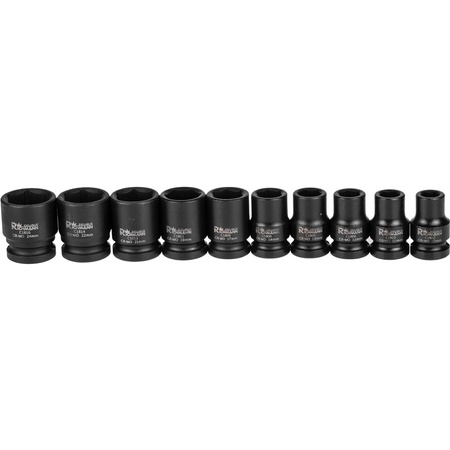 ZESTAW NASADEK UDAR.  1/2' 10-24 MM 10 ELEM.