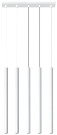 Lampa wisząca PASTELO 5 biała