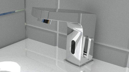 Bateria umywalkowa bezdotykowa z regulacją temperatury - 4xAA stała chrom Sensor BCH 029R