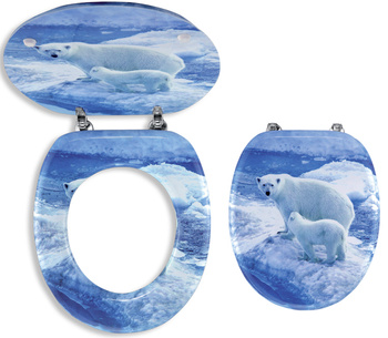 Deska sedesowa MDF, niedźwiedzie