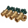 Rozdzielacz mosiężny do wody pitnej 4 obwody 3/4" Herz 2853004