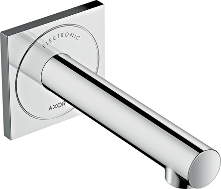 AX Uno Elektroniczna bateria umywalkowa z wylewką 161 mm, ścienna, podtynkowa, Chrom