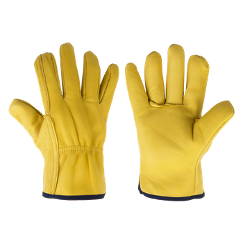 Rękawice ochronne CORK TERMO, ze skóry koziej z podszewką, rozmiar 10,5