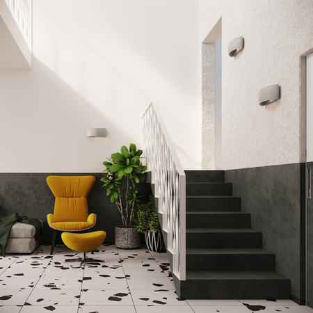 Kinkiet ceramiczny PONTIUS szary
