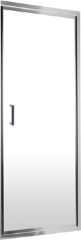 Drzwi prysznicowe wnękowe 80 cm - uchylne chrom KTJ 012D