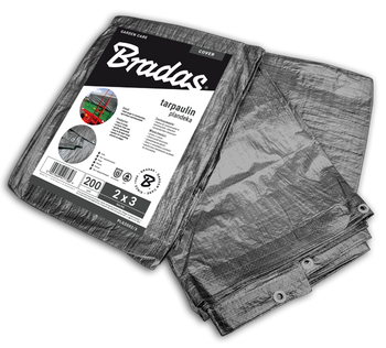 Plandeka wzmacniana GRAY 8 x 12m, 200g