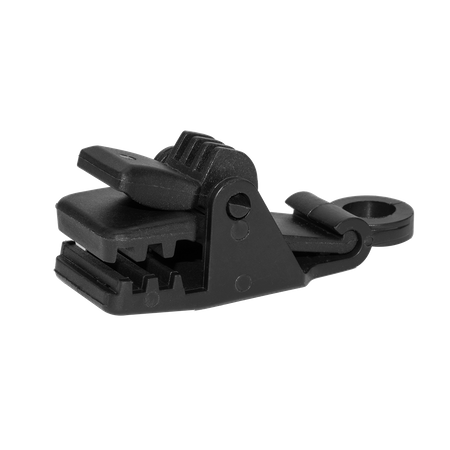 BUNGEE CORD CLIPS klips zaciskowy krokodyl  - luz (10szt.) black