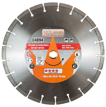 TARCZA DIAM. 300x25,4/20 MM DO CIĘCIA BETONU