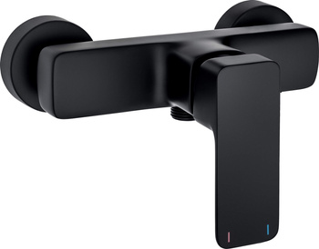 Bateria prysznicowa ścienna czarny BLO N40M