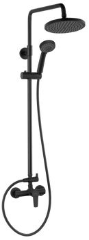 RITTO BLACK zestaw natryskowy z baterią natryskową BTR7U, czarny