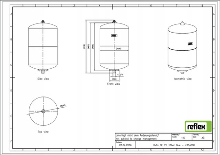 REFLEX NACZYNIE PRZEPONOWE DE 18L CWU 10 BAR
