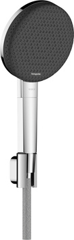 HG Raindance Alive Select S Punktowy zestaw prysznicowy 125 3jet EcoSmart z tekstylnym wężem Designflex 160 cm, Chrom