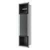 WALL-BOX PAPER 2 Black - Magazynek z podajnikiem papieru czarny