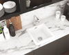 Zlewozmywak ceramiczny 1-komorowy bianco stal ZCB A103