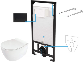 Zestaw WC podtynkowy 6 w 1 CDLN6ZPW