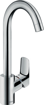 HG Logis M31 Jednouchwytowa bateria kuchenna 260, 1jet, Chrom