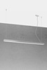 Lampa wisząca PINNE 150 szara 3000K