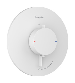 HG Ecostat Comfort S Bateria termostatyczna do 1 odbiornika, podtynkowa, Biały Matowy
