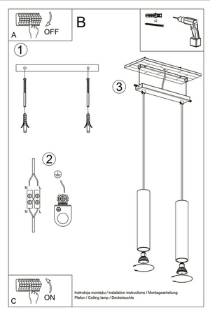 Lampa wisząca LINO 2