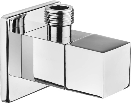 Zawór kątowy z głowicą ceramiczną 1/2" - 3/8" - kwadratowy chrom VFA B62S
