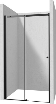 Drzwi prysznicowe 100 cm - przesuwne nero KTSPN10P
