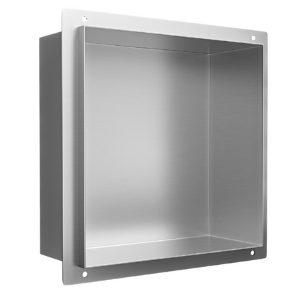 WALL-BOX NO RIM - Półka wnękowa bezramkowa INOX 30x30x10 cm