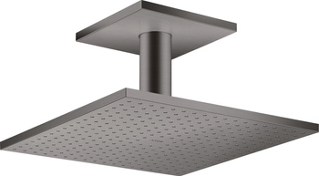 AX ShowerSolutions Głowica prysznicowa 300/200 1jet z przyłączem sufitowym, Czarny Chrom Szczotkowany