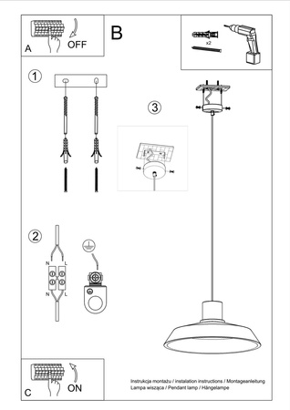 Lampa wisząca AFRA