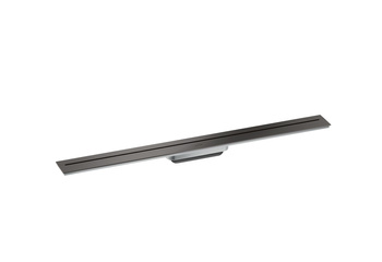 AX Drain Element zewnętrzny odpływu liniowego 900, montaż przyścienny, Czarny Chrom Szczotkowany