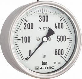 Manometr glicerynowy RF 100 Gly, D711, fi100 mm, 0÷16 bar, G1/2", ax, kl. 1,6