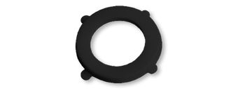 BLACK LINE Uszczelka do przyłącza 1/2" BLACK - 50szt.