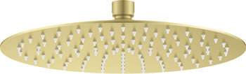 Głowica prysznicowa stalowa - okrągła złoty szczotkowany NAC R10K