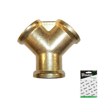 Dwójnik 3x GW 3/8" MOSIĄDZ