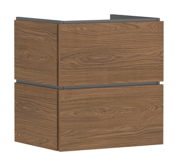 HG Xilesa E Szafka pod umywalkę wiszącą z 2 szufladami 580/470, Kaszmirowy Dąb