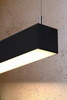 Lampa wisząca PINNE 117 czarna 3000K