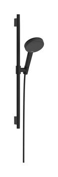 HG Raindance Alive Select S Zestaw prysznicowy 125 3jet EcoSmart z drążkiem Unica S Puro 65 cm, Czarny Matowy