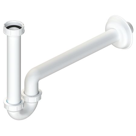 Syfon umywalkowy rurowy