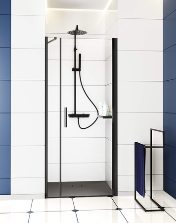 Brodzik granitowy kwadratowy 90x90 cm antracyt metalik KQR T41B