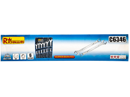 KLUCZE PŁ.-OCZK. 34-50 MM 6 ELEM