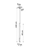 Lampa wisząca MOZAICA 1 czarny/chrom