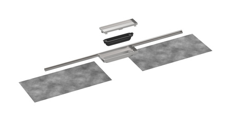 HG RainDrain Minimalistic Element zewnętrzny odpływu liniowego 1200, montaż przyścienny