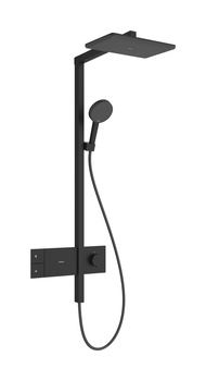 HG Raindance Alive Q Komplet prysznicowy 210/340 1jet EcoSmart z termostatem ShowerSelect Comfort, Czarny Matowy