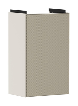 HG Xevolos E Szafka pod małą umywalkę wiszącą z drzwiami prawymi 340/245, Piaskowy Beż Matowy, Kolor frontu: Brąz Strukturalny